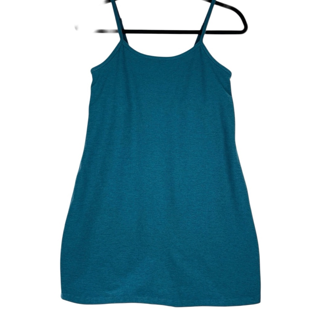 Beyond Yoga Sz S Spacedye Essentials Dress In Deep Sea Heather Blue Green Tennis - Picture 3 of 15